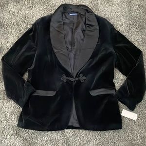 Vintage Polo Ralph Lauren Velour Smoking Blazer Coat